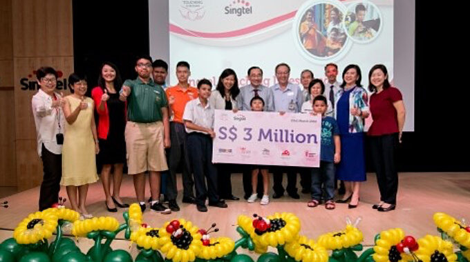 SingTel Touching Lives Fund Cheque Presentation Ceremony 2016